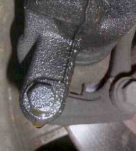 leaking brake fluid